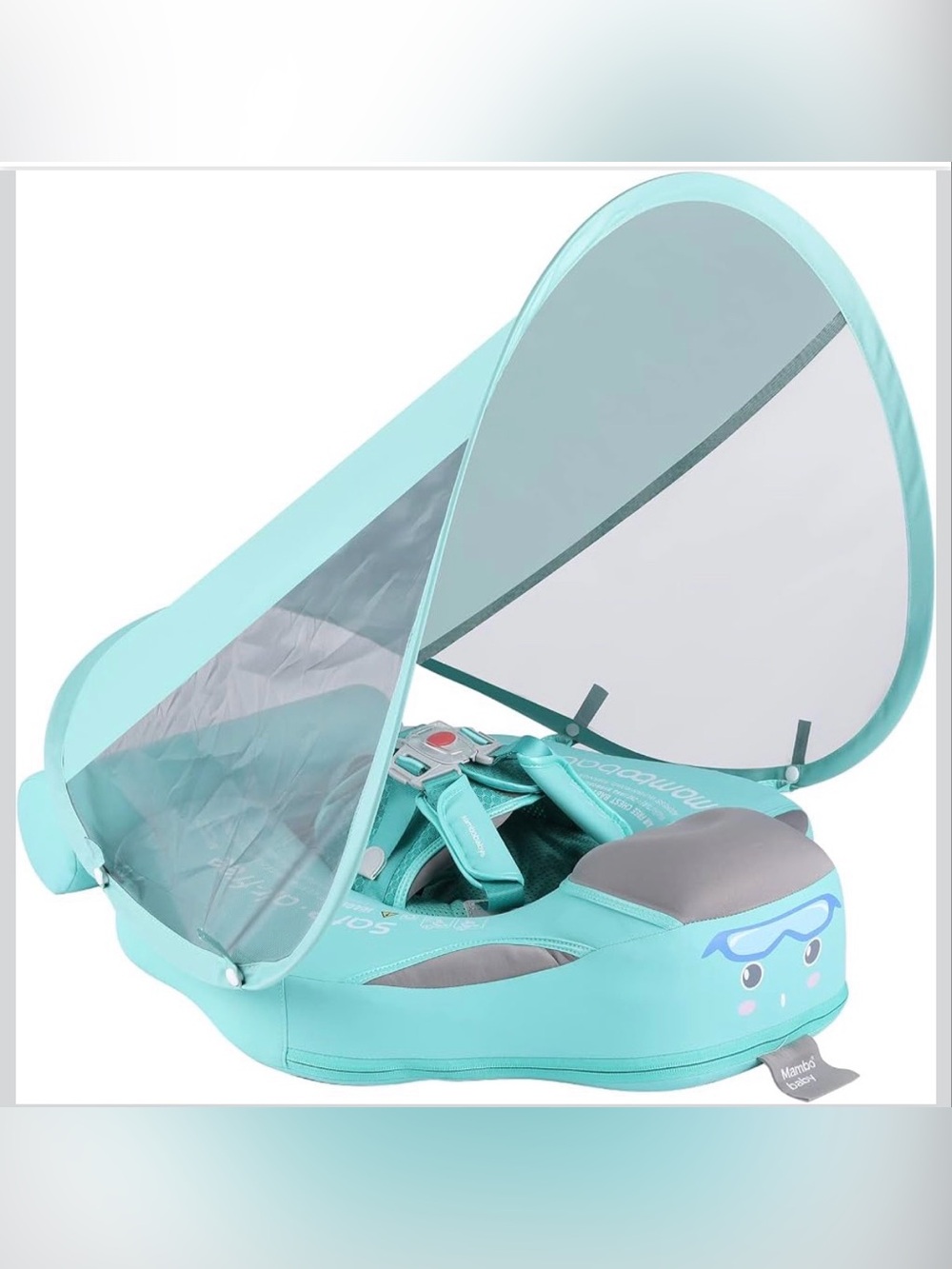 Mambobaby Float Deluxe - Baby Swim Float Infant Pool Float Green